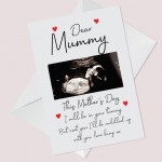 1st Mothers Day Card From Bump Personalised Photo Mummy To Be