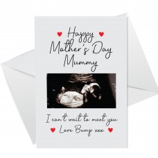 Personalised 1st Mothers Day Card From Bump Photo Mummy To Be