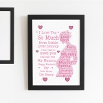 Mummy To Be Gift For Mothers Day From Bump Personalised Framed