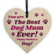 Funny Mothers Day Gift For Best Dog Mum Heart Gift From Dog