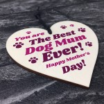 Funny Mothers Day Gift For Best Dog Mum Heart Gift From Dog