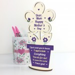 Gift For Mum On Mothers Day Wood Flower Special Gift For Mum