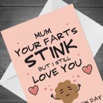 Mothers Day Funny Cards FARTS STINK Rude Humour Novelty Card
