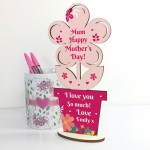 Mothers Day Gift For Mum Mummy Wood Standing Flower Love Gift