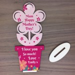 Mothers Day Gift For Mum Mummy Wood Standing Flower Love Gift