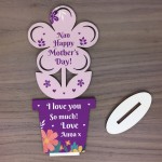 Mothers Day Gift For Nan Nanny Wood Standing Flower Love Gift