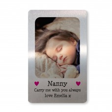 Mothers Day Gift For Nanny Personalised Carry Me Metal Card