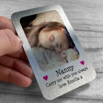 Mothers Day Gift For Nanny Personalised Carry Me Metal Card