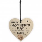 Mothers Day Gift From Bump Wood Heart Best Baby Oven Mum To Be