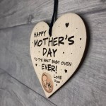 Mothers Day Gift From Bump Wood Heart Best Baby Oven Mum To Be