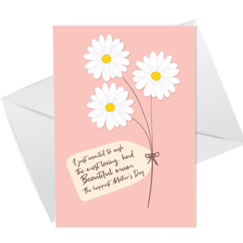 For Mum Happy Mothers Day Card For Her Floral Design Card