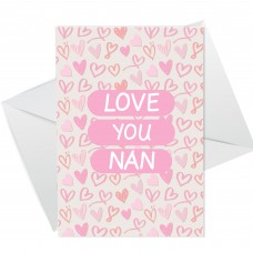Card For Nan Mothers Day Birthday LOVE YOU NAN Card