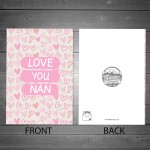 Card For Nan Mothers Day Birthday LOVE YOU NAN Card