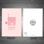 Mothers Day Birthday Card For Mum HOME IS WHERE MUM IS Cute Card