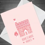 Mothers Day Birthday Card For Mum HOME IS WHERE MUM IS Cute Card