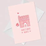 Mothers Day Birthday Card For Mum HOME IS WHERE MUM IS Cute Card