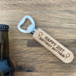 Personalised Birthday Engraved Bottle Opener 18th 21st 30th 40th