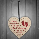Mummy To Be Mothers Day Gift From Bump Wood Heart Gift