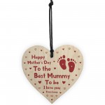 Mummy To Be Mothers Day Gift From Bump Wood Heart Gift