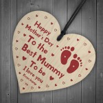 Mummy To Be Mothers Day Gift From Bump Wood Heart Gift