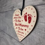 Mummy To Be Mothers Day Gift From Bump Wood Heart Gift