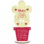 Mum Wooden Flower Gift For Mothers Day Novelty Birthday Gifts