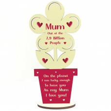 Mum Wooden Flower Gift For Mothers Day Novelty Birthday Gifts