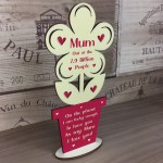 Mum Wooden Flower Gift For Mothers Day Novelty Birthday Gifts