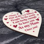 I Love You Mum Gifts Hanging Sign For Birthday Mothers Day