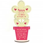 Nan Birthday Mothers Day Wooden Flower Gift For Nan Nanny