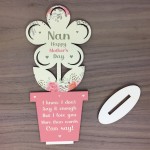 Happy Mothers Day Nan Wooden Flower Gift For Nan Nanny Gift