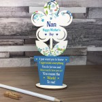 Nan Mothers Day Wooden Flower Gift From Granddaughter