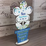Nan Mothers Day Wooden Flower Gift From Granddaughter