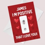 Personalised Anniversary Card For Boyfriend Husband Funny Joke