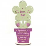 Personalised Gift For Nan From Granddaughter Grandson Wooden