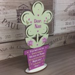 Personalised Gift For Nan From Granddaughter Grandson Wooden