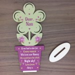 Personalised Gift For Nan From Granddaughter Grandson Wooden