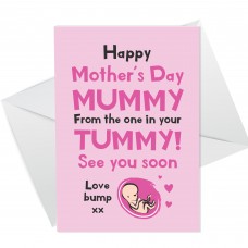 Mothers Day Card From Bump Mummy To Be Card Newborn Baby