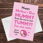 Mothers Day Card From Bump Mummy To Be Card Newborn Baby