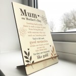 Mum On Mothers Day Memorial Plaque A5 In Memory Sign For Mum