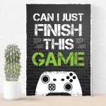 Black Gaming Sign Xbox Boys Bedroom Wall Art Man Cave Gifts