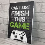 Black Gaming Sign Xbox Boys Bedroom Wall Art Man Cave Gifts