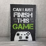 Black Gaming Sign Xbox Boys Bedroom Wall Art Man Cave Gifts