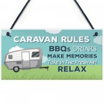 Caravan Rules Plaque Novelty Caravan Accessories Motorhome Gifts