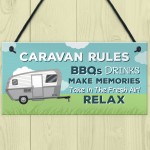 Caravan Rules Plaque Novelty Caravan Accessories Motorhome Gifts