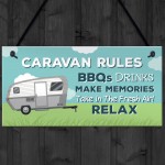 Caravan Rules Plaque Novelty Caravan Accessories Motorhome Gifts