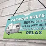 Caravan Rules Plaque Novelty Caravan Accessories Motorhome Gifts