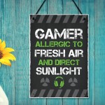 Funny Gaming Sign Bedroom Plaque Gamer Gifts For Son Brother