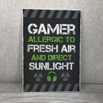 Funny Gaming Sign Bedroom Plaque Gamer Gifts For Son Brother