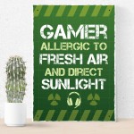 Novelty Funny Gaming Sign Plaque Gamer Gifts For Son Brother